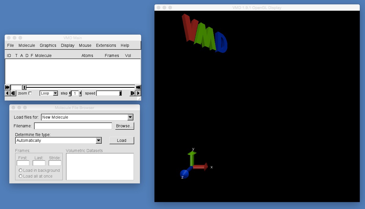 Image of VMD molecule browser