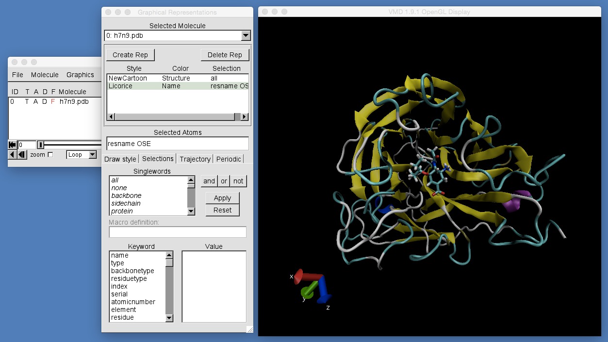 Image showing selection strings