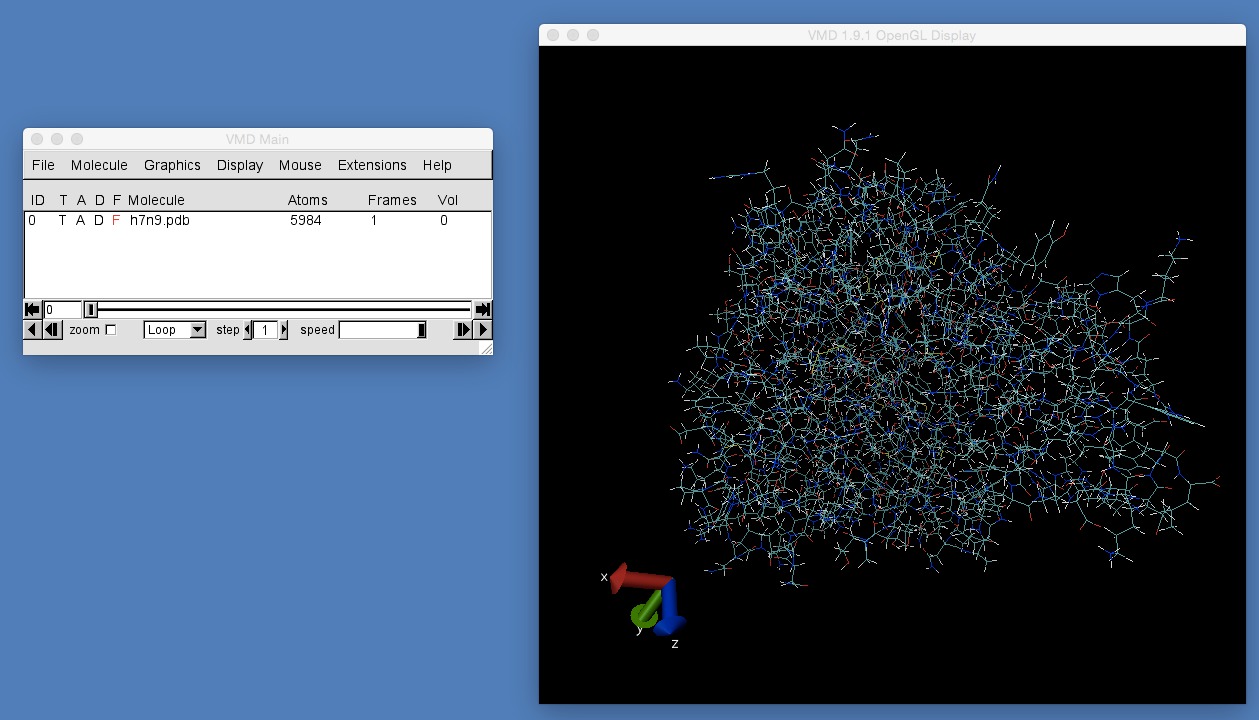 Image of zoomed in protein